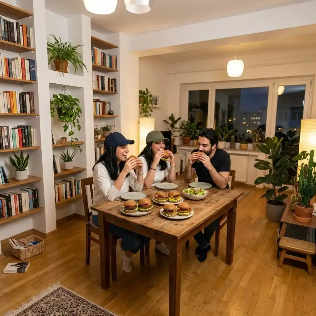 صرف وعده غذایی سالم بعد از تمرین ورزشی با برگرهای پروتئینی فیتون کلاب